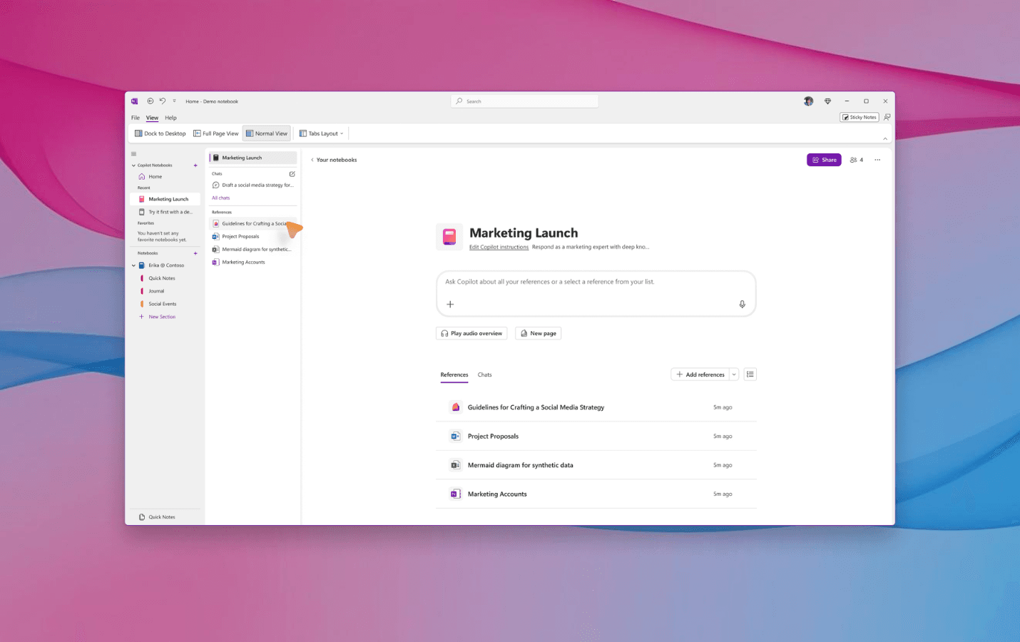 Blocs de notas Copilot en OneNote para Windows